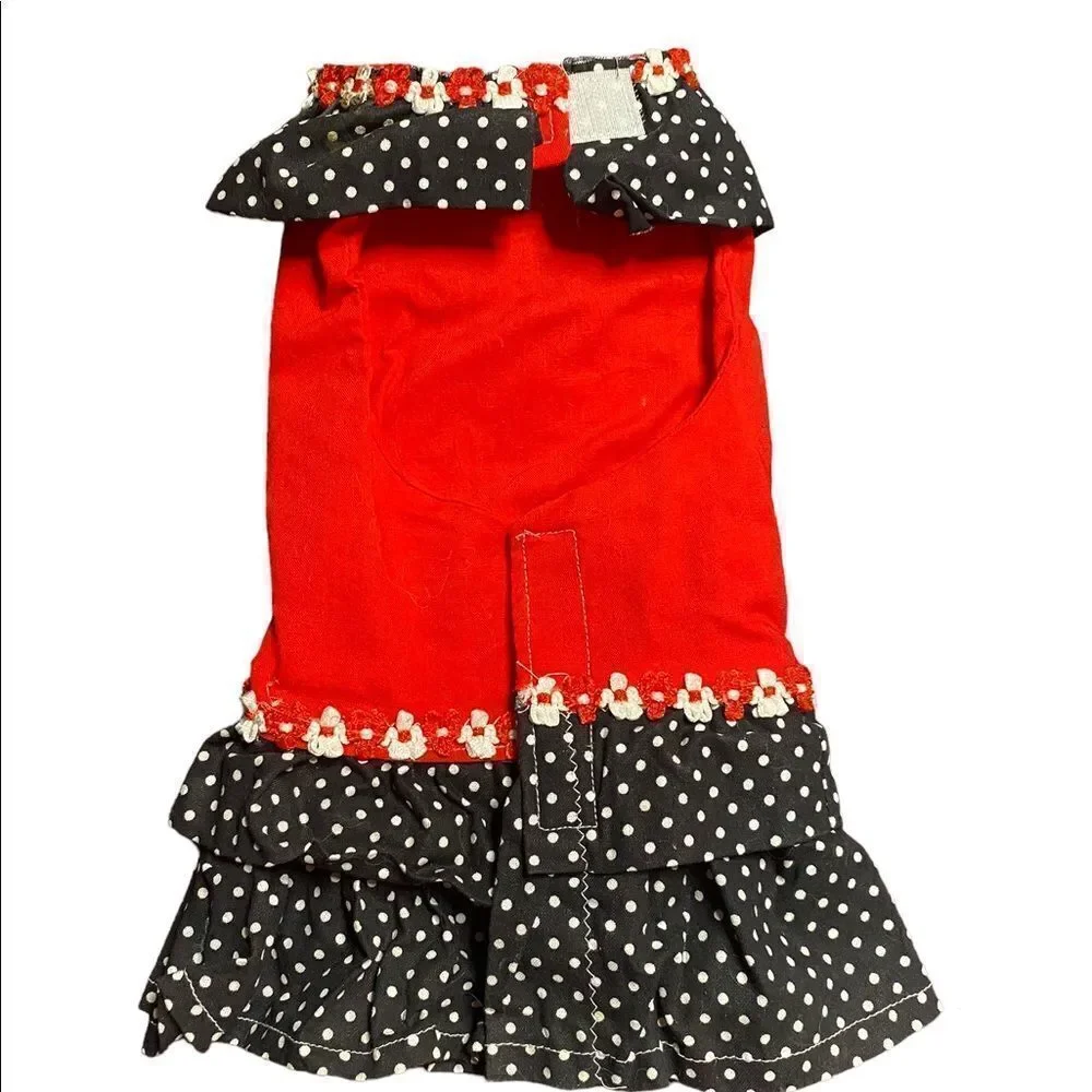 Softball Theme Polka Dot Doggy Dress